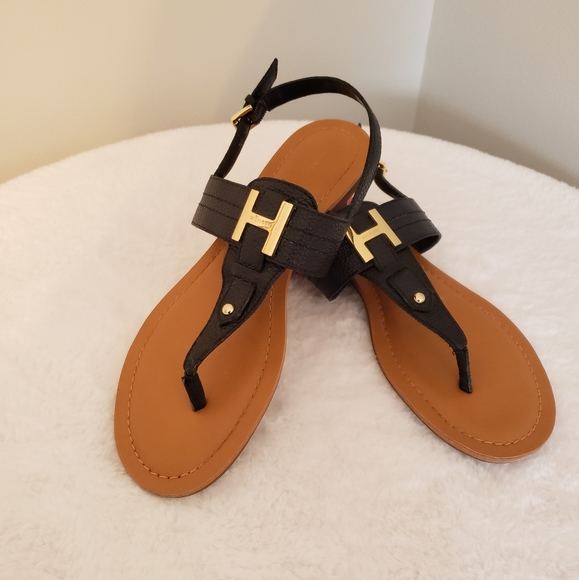 Shoes | Tommy Hilfiger Navy Blue Sandals Size 8 | Poshmark